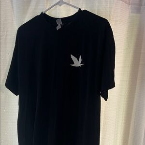 Black T-Shirt with Bird Logo
